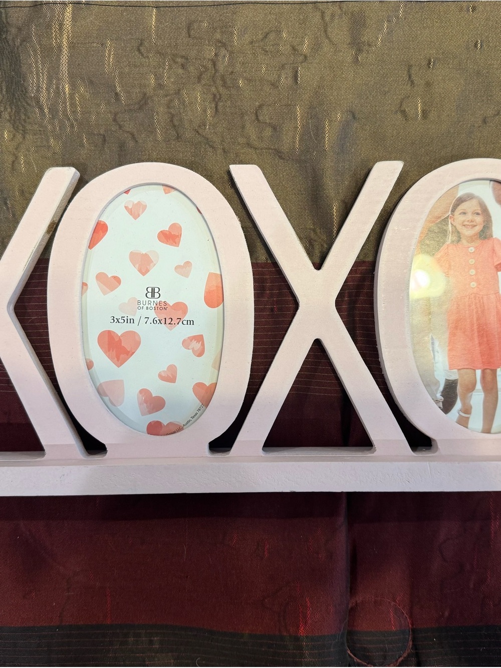 Burnes Of Boston Pink XOXO Photo Frame